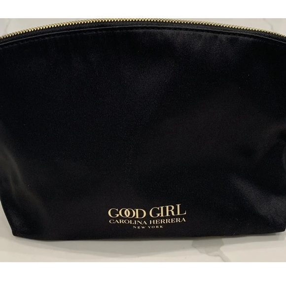 Carolina Herrera NY GOOD GIRL Black Gold Bag Limited Edition Cosmetics Makeup - Picture 2 of 8